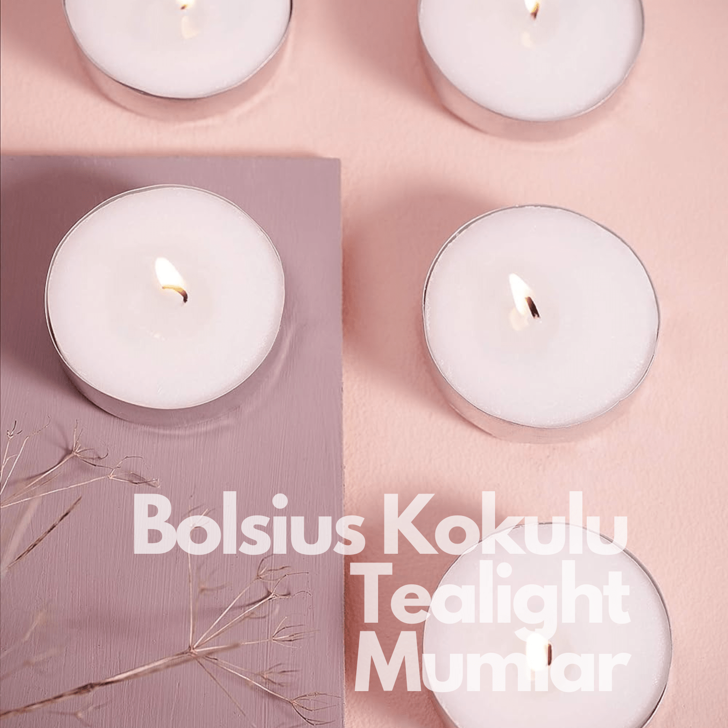 Lavanta Kokulu, Karışık Renkli 3,5 Saat Yanma Süreli Tea light Mum (18'li Paket) - Herseyben.deAmbiansbolsius