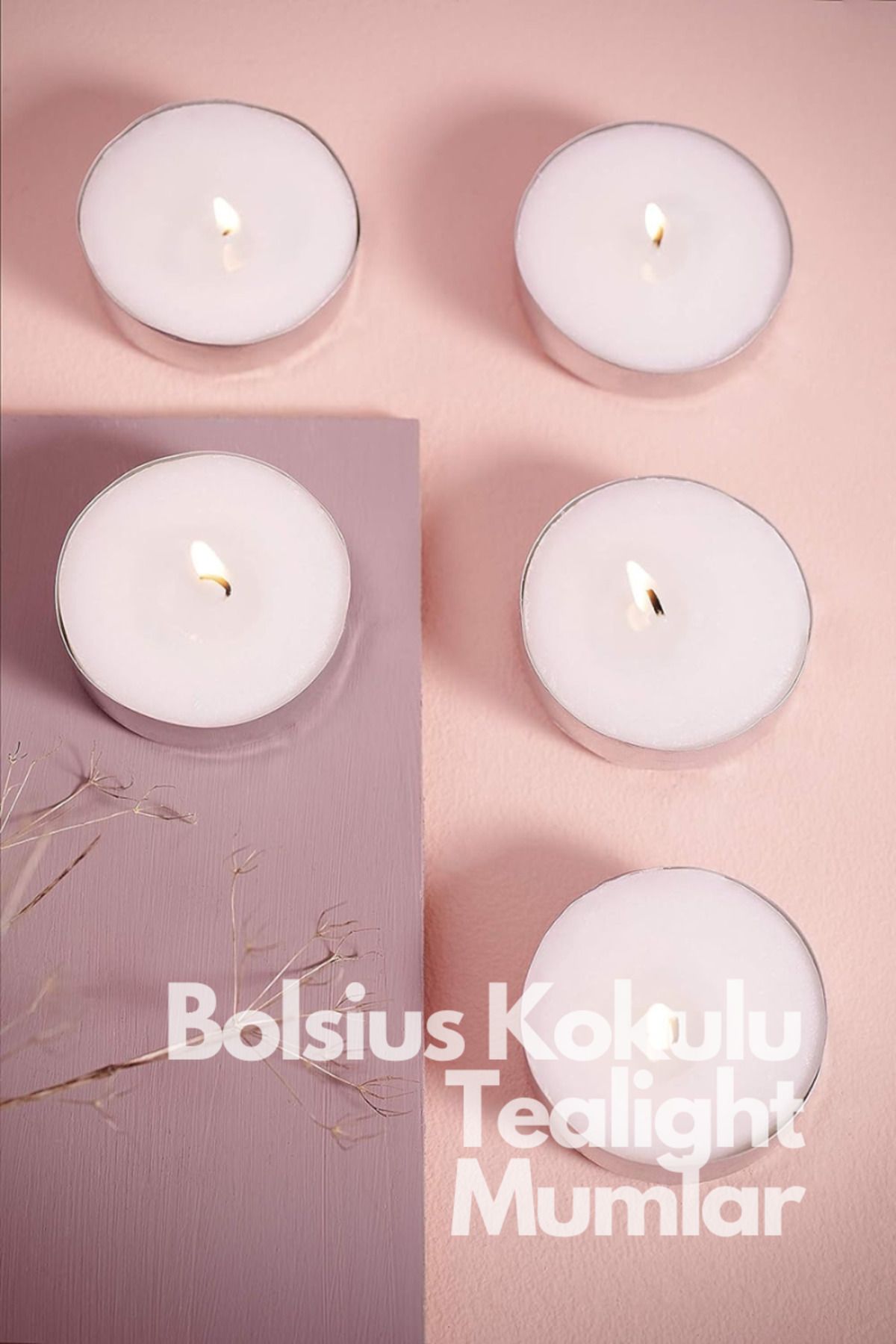 Nar Kokulu Tealight Mum, Kırmızı Renkli, 6'lı Paket, 4 Saatlik Yanma Süresi - Ev Mumu - İç Dekorasyon - Doğal Özler - Doğal Vegan Balmumu İçerir - Palmiye Yağı İçermez - Herseyben.dealkolsüz kokuAmbians